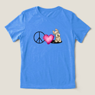 T-shirt En Tri-matière T-shirt Peace Love Scotties