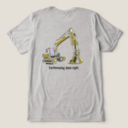 T-shirt En Tri-matière T Shirt Pelle Retro pour Opérateur de Matériel Lou