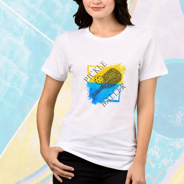 T-shirt En Tri-matière T-shirt Pickleball Graphic Tri-Blend (Créateur téléchargé)