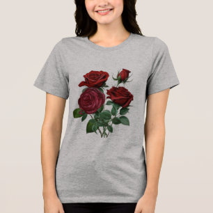 T-shirt En Tri-matière "T-shirt pour femme Red Rose – Élégance féminine e