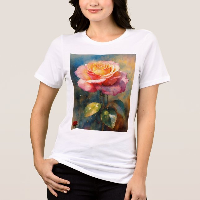 T-shirt En Tri-matière T-shirt Rose en floraison (Recto)