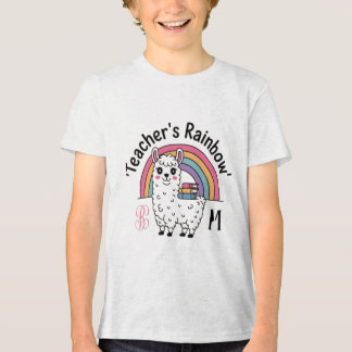 T-shirt En Tri-matière T-shirt "Teacher's Rainbow" - Cute Llama, Ra