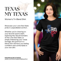 T-shirt tri-matière pour femmes Texas Mon Texas