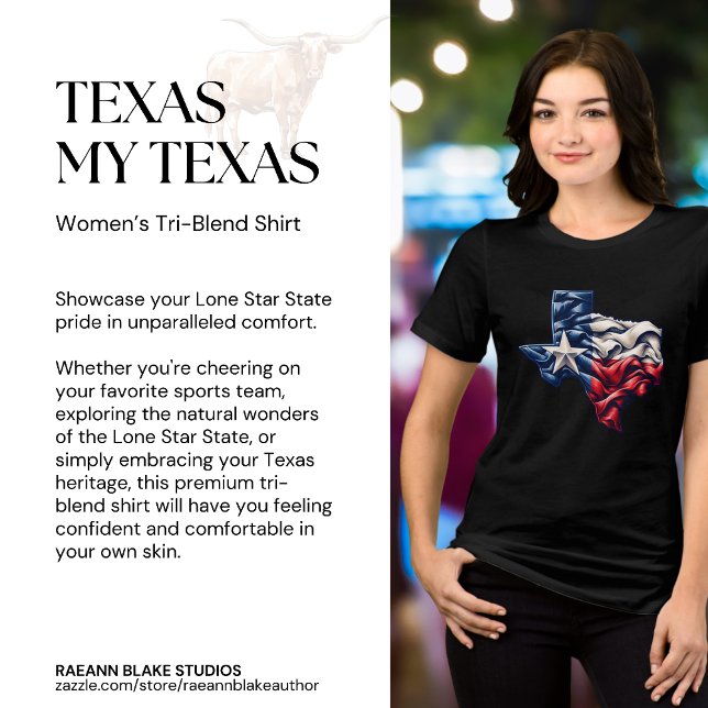 T-shirt En Tri-matière T-shirt tri-matière pour femmes Texas Mon Texas (Créateur téléchargé)