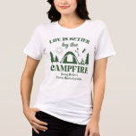 T-shirt En Tri-matière T-shirt vert du camp Bachelorette<br><div class="desc">Préparez-vous pour un week-end de bachelorette inoubliable avec notre T-shirt vert Bachelorette Life Is Better By The Campfire Camp! Parfait pour une escapade amusante, ce tee-shirt élégant présente un design ludique qui est idéal pour toute aventure en plein air. Que vous soyez randonnée, que vous soyez au bord du feu...</div>