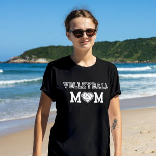 T-shirt En Tri-matière T-shirt Volleyball Maman Coeur
