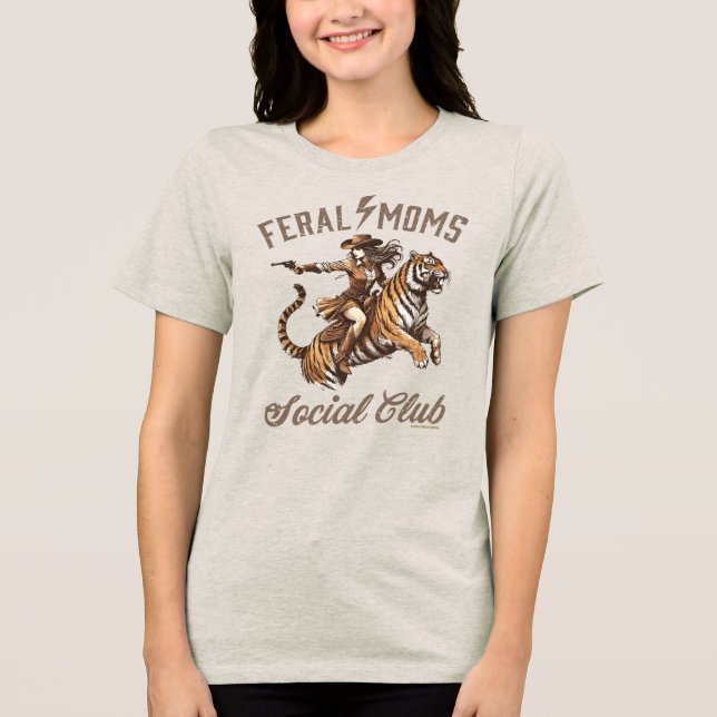 T-shirt En Tri-matière T-shirt Western Graphic - Feral Moms (Recto)