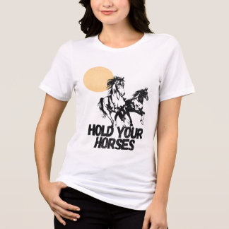 T-shirt En Tri-matière T-shirt Western Graphic "Tenez vos chevaux"