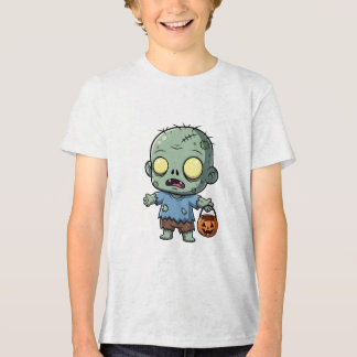 T-shirt En Tri-matière T-shirt Zombie Halloween - Citrouille