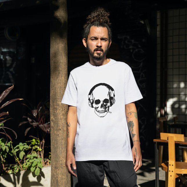 T-shirt En Tri-matière Tabagisme du crâne (Créateur téléchargé)