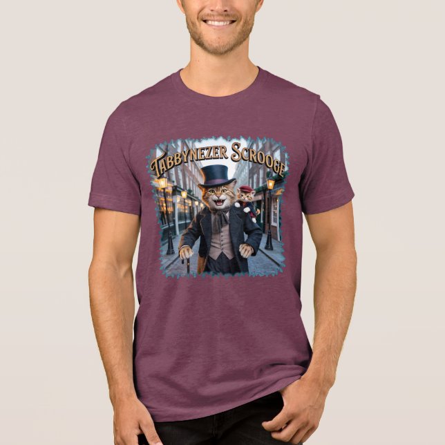 T-shirt En Tri-matière Tabbynezer Scrooge Illustration – Tabby Scrooge (Recto)