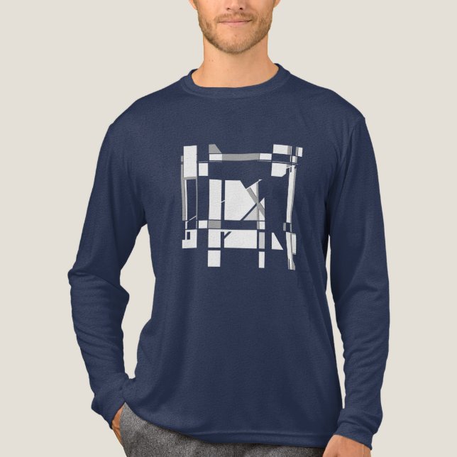 T-shirt En Tri-matière Tableau de jeu Gray Art Géométrique d'inspiration  (Recto)