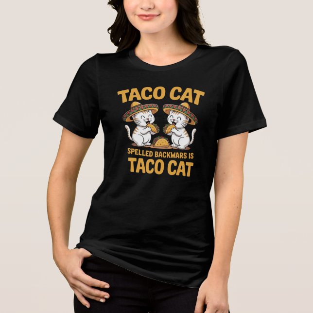 T-shirt En Tri-matière Taco Cat (Recto)