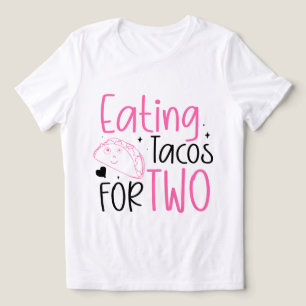 T-shirt En Tri-matière Tacos drôles en lettrage grossesse précoce