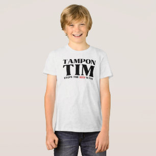 T-shirt En Tri-matière Tampon Tim Arrêtera Le Red Wave-Tim Walz 2024