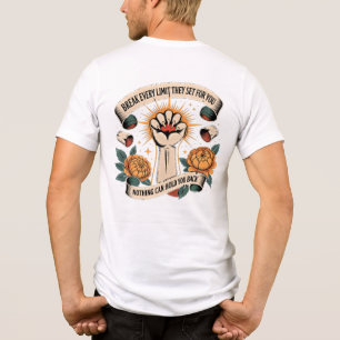 T-shirt En Tri-matière Tatouage Traditionnel de Motivation pour Dépasser