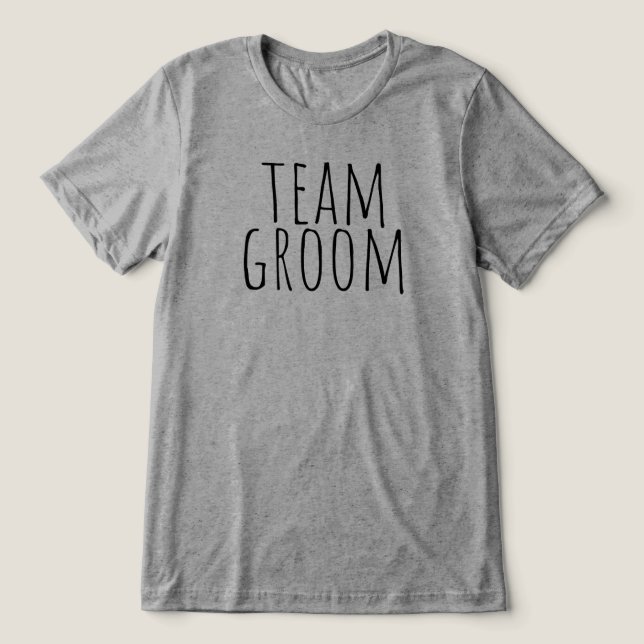T-shirt En Tri-matière Team Groom Bridal Party Wedding (Design Recto)