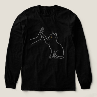 T-shirt En Tri-matière Tee Chat Patte Haute Cinq Ligne Art Amoureux Anima