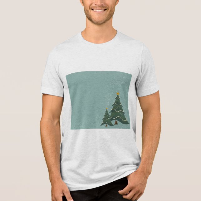 T-shirt En Tri-matière Tee de Noël pour hommes (Recto)