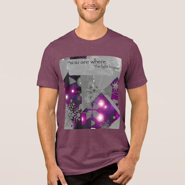 T-shirt En Tri-matière Tee Glow Diamant Violet (Recto)