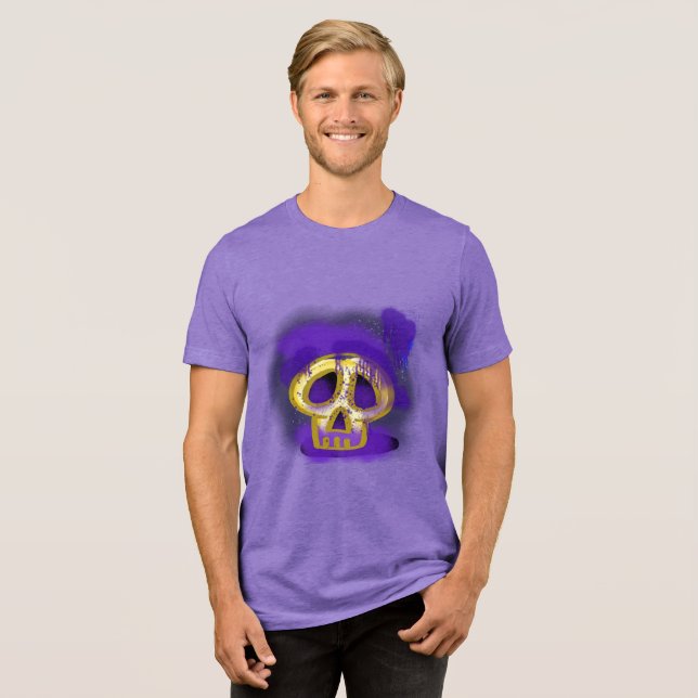 T-shirt En Tri-matière Tee graphique du crâne de peinture éffrayante Spra (Recto plein)