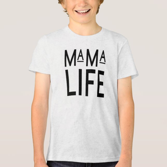 T-shirt En Tri-matière Tee "Mama Life" (Recto)