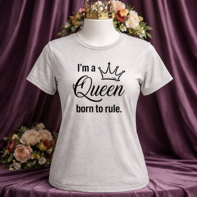 T-shirt En Tri-matière Tee Né(e) Reine (Créateur téléchargé)