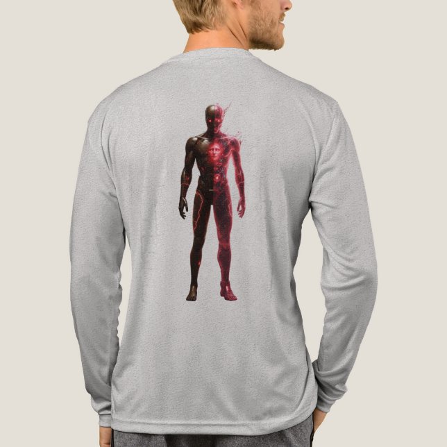 T-shirt En Tri-matière Tee-shirt à manches longues avec graphique au dos  (Verso)