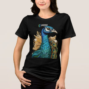 T-shirt En Tri-matière Tee-shirt artistique pour femmes – Gros plan sur u