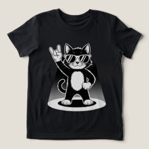 T-shirt En Tri-matière Tee-shirt Cool Cat Rock Dancer   Cadeau de musique