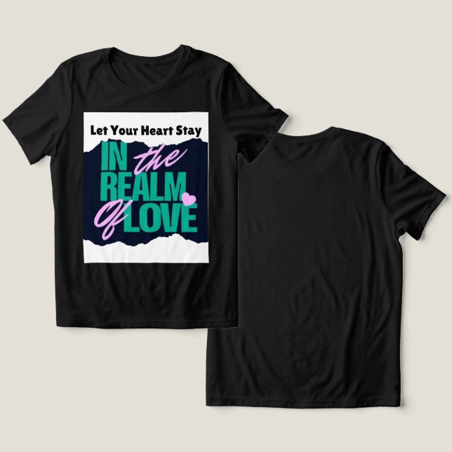 T-shirt En Tri-matière Tee - shirt de coton à manches courtes pour femmes (Design Recto & Verso)