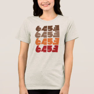 T-shirt En Tri-matière Tee-shirt graphique à bloc éteint 6453 pour femmes