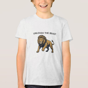T-shirt En Tri-matière Tee-shirt graphique au lion féroce "Unleash The Be