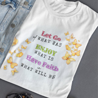 T-shirt En Tri-matière Tee-shirt Motivation Lâcher Prise, Profiter, Avoir