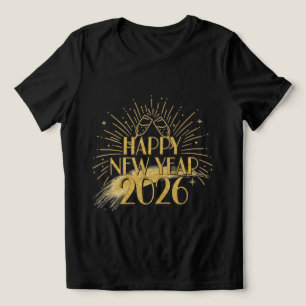 T-shirt En Tri-matière Tee-shirt pailleté « Bonne année 2026 » pour femme