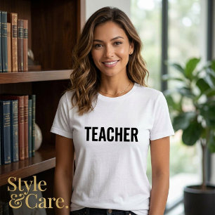 T-shirt En Tri-matière Tee-shirt personnalisé pour enseignante texte Bell