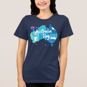 T-shirt En Tri-matière Tee-shirt tri-mélange femme Shimmer Map Australia