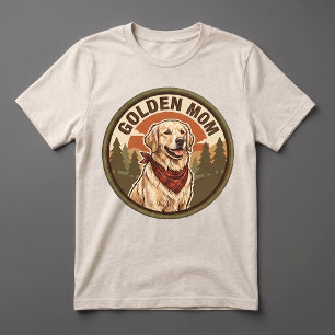 T-shirt En Tri-matière Tee-shirt tri-mélange Golden Mom Cadeau pour maman
