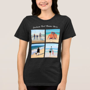 T-shirt En Tri-matière Téléchargez votre photo collage Texte personnalisé