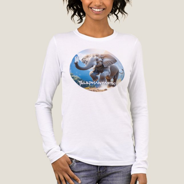 T-SHIRT  EN TRI-MATIÈRE TÉLÉPHANTASTIQUE - (Recto)