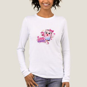 T-shirt En Tri-matière Téléphone Rose Mignon Motif Vibrations Positives 3