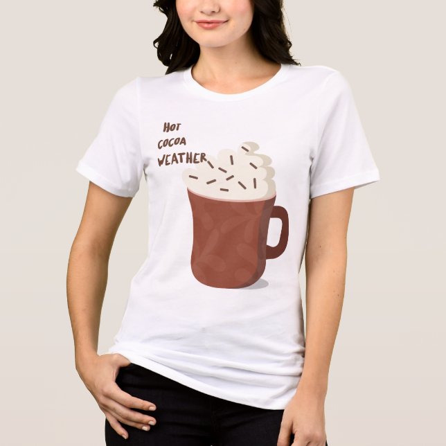 T-shirt En Tri-matière Temps chaud du cacao (Recto)