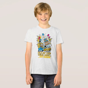 T-shirt En Tri-matière Tenez mon gâteau pendant que je Minion humoristiqu