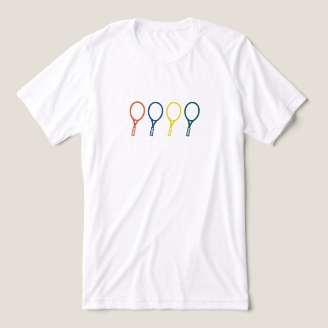 T-shirt En Tri-matière Tennis Rackets (Design Recto)