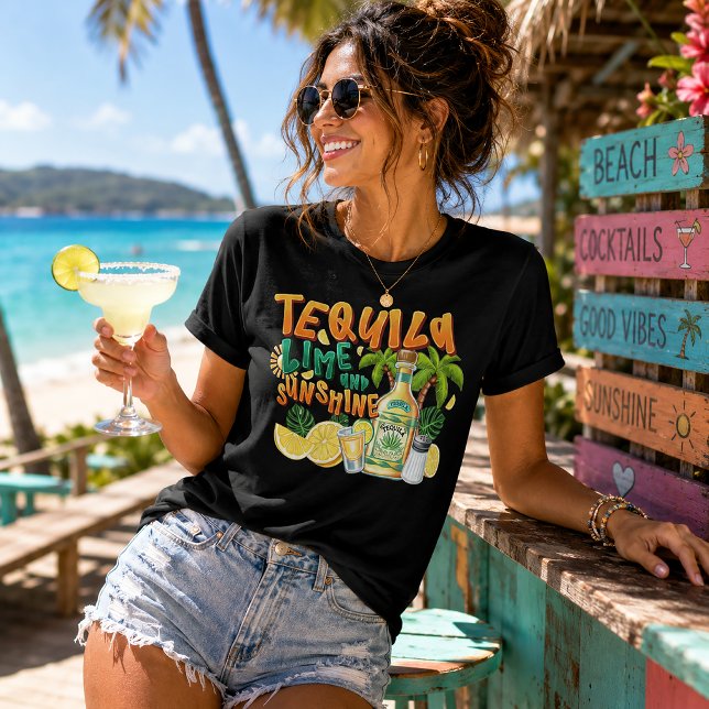T-shirt En Tri-matière Tequila, Citron & Soleil  (Créateur téléchargé)