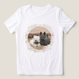 T-shirt En Tri-matière Térrier écossais avec Westie