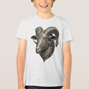 T-shirt En Tri-matière Tête de bélier en argent celtique puissant avec mo