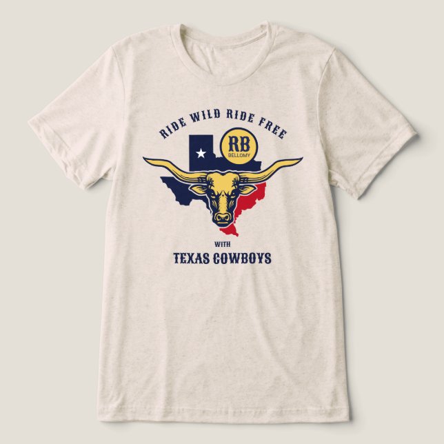 T-shirt En Tri-matière Texas Longhorn (Design Recto)