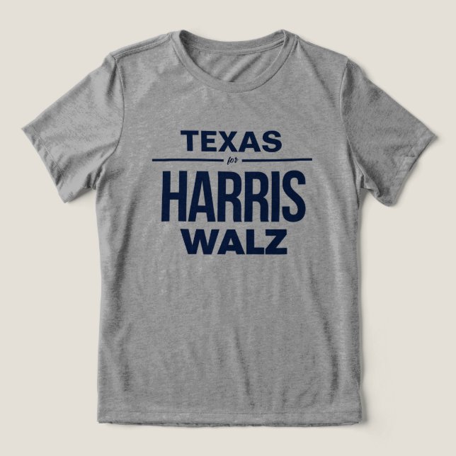 T-shirt En Tri-matière Texas pour Harris Walz (Design Recto)