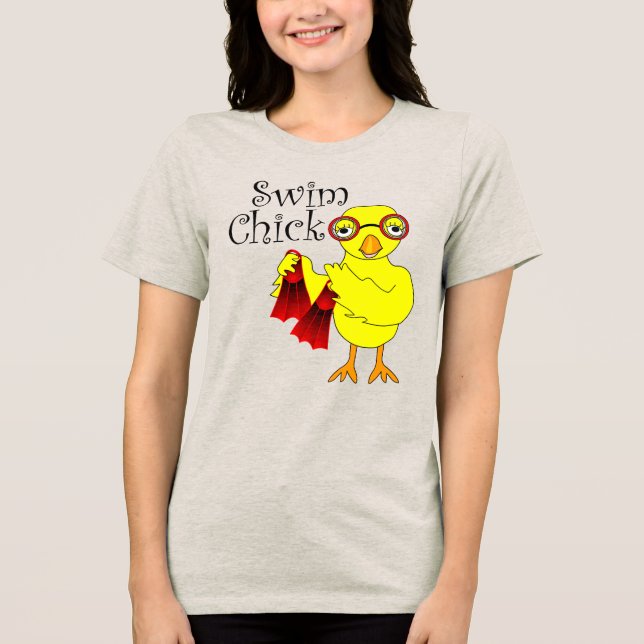 T-shirt En Tri-matière Texte de sélection de nage (Recto)